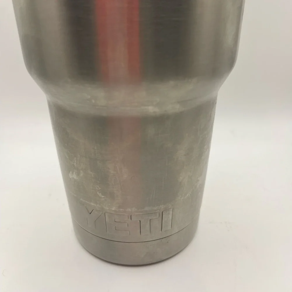 Yeti Rambler Large 30oz Stainless Steel Coffee Cup‎ Big Clear Lid Angler Hunter